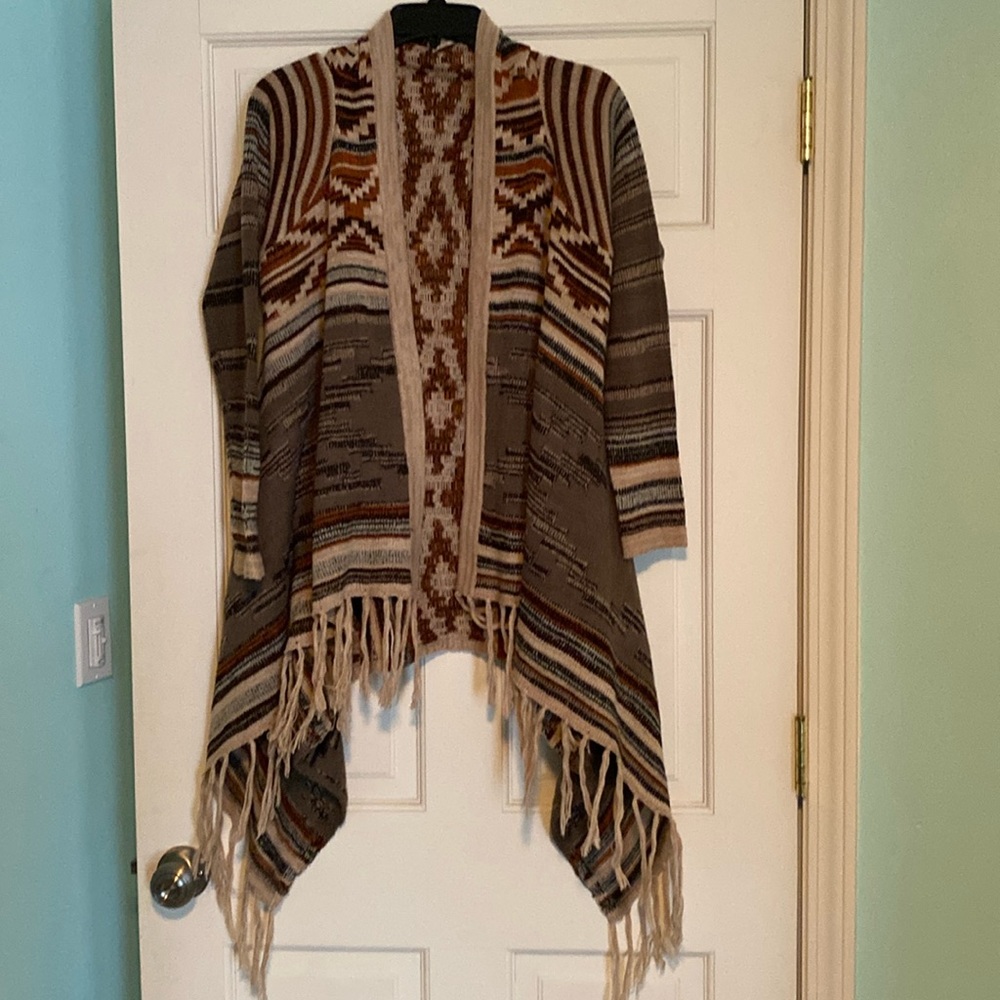 Altar’d State Cardigan Southwest Coloring with fringe